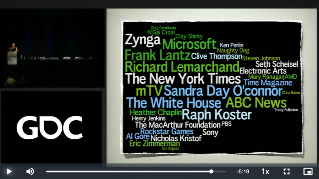 A video of the word cloud for zynga.